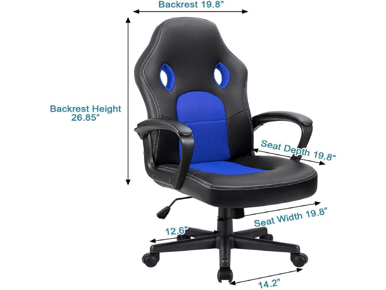 Furmax Office Desk Leather Gaming, High Back Ergonomic Adjustable