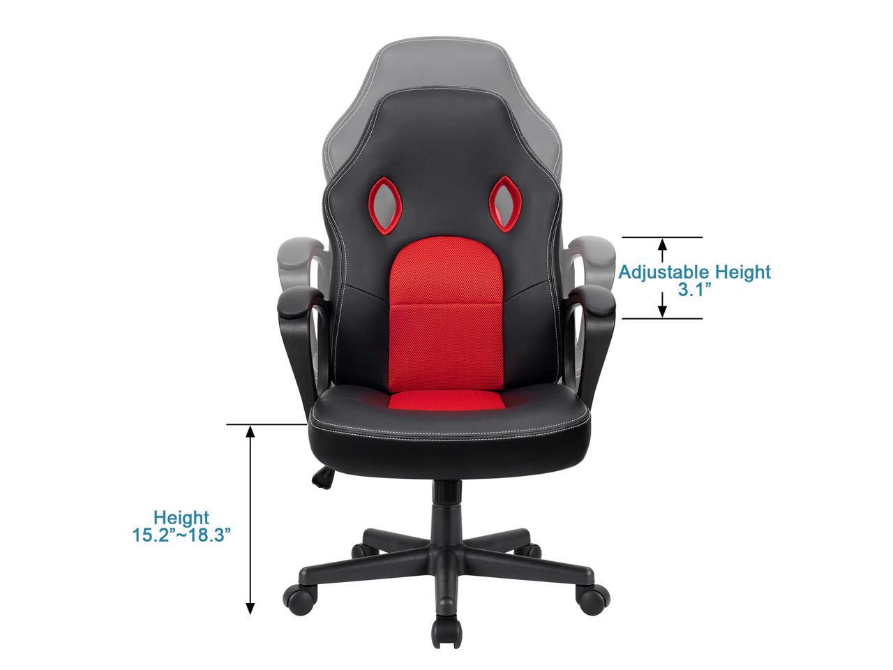 Furmax Office Desk Leather Gaming, High Back Ergonomic Adjustable