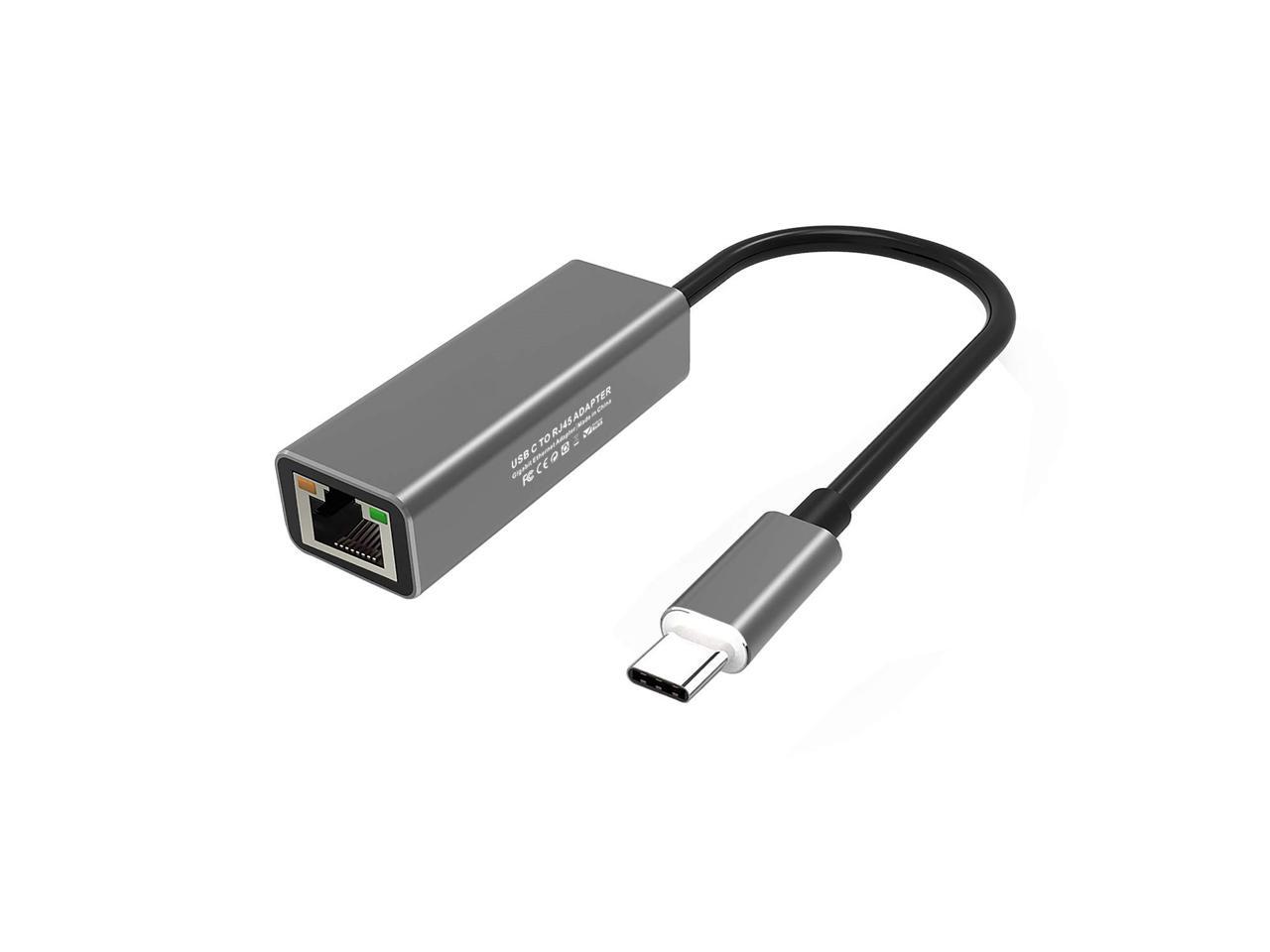 Ethernet Adapter Network Card RJ45 LAN ShineBear Type C to HDMI 4K USB 3.0 USB-C Video Adapter Cable Converter for MacBook Air Pro HDTV Cable Length: Type C 4in1, Color: Silver
