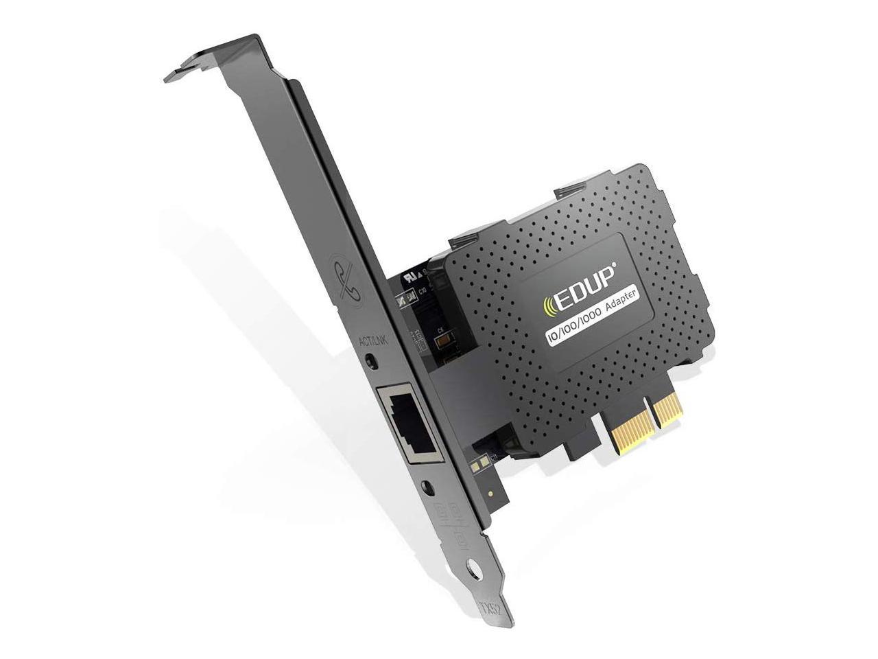 EDUP Gigabit Ethernet PCI Express PCI-E Network Card 10/100/1000Mbps RJ45  LAN Adapter Converter for Desktop PC