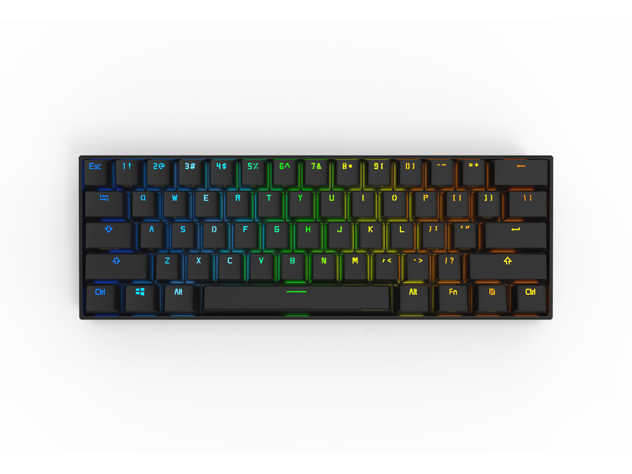 Anne Pro 2 Wired/ Wireless Gaming Mechanical Keyboard 60% RGB Bluetooth ...