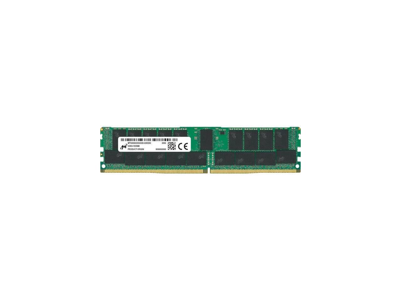 Micron 32GB DDR4 3200 (PC4-25600) 1Rx4 CL22 1.2V RDIMM Server Memory