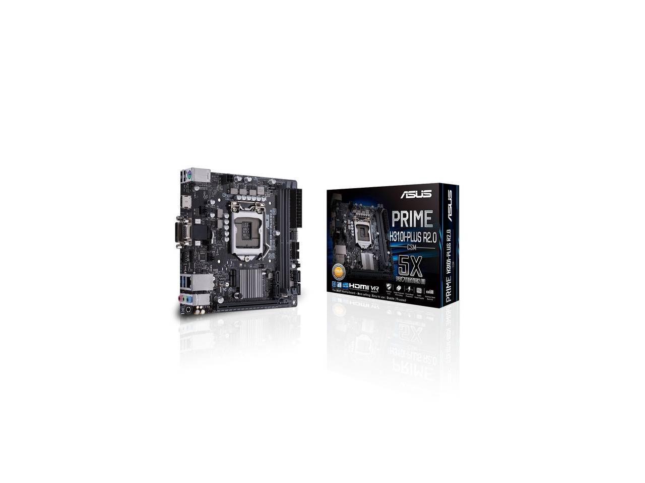 Asus Prime H310i Plus R2 0 Csm Lga 1151 Mini Itx Intel Motherboard Newegg Com