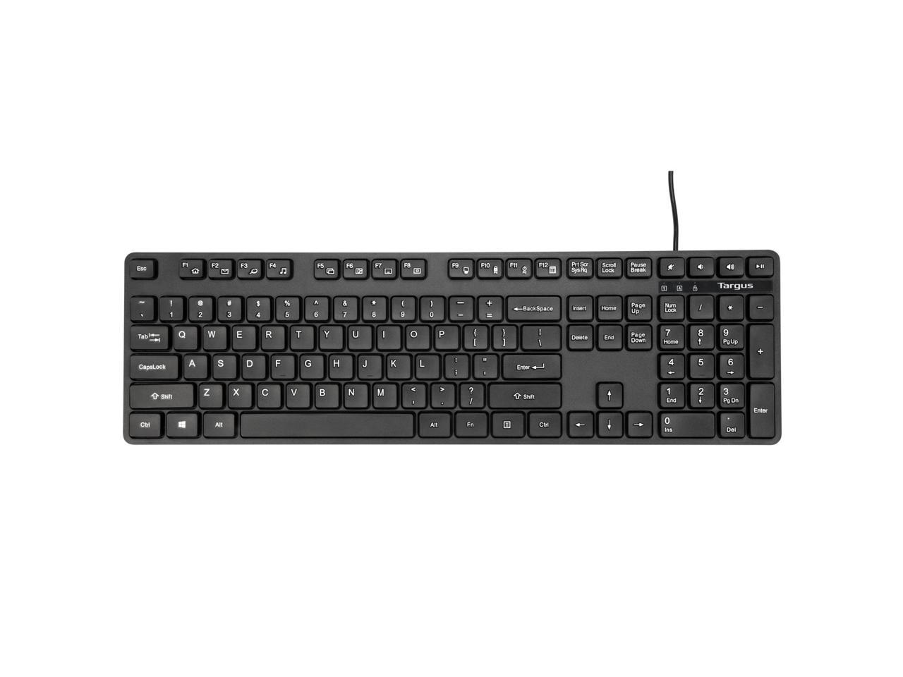 Targus BUS0067 Corporate HID Keyboard and Mouse - USB Wired Keyboard ...