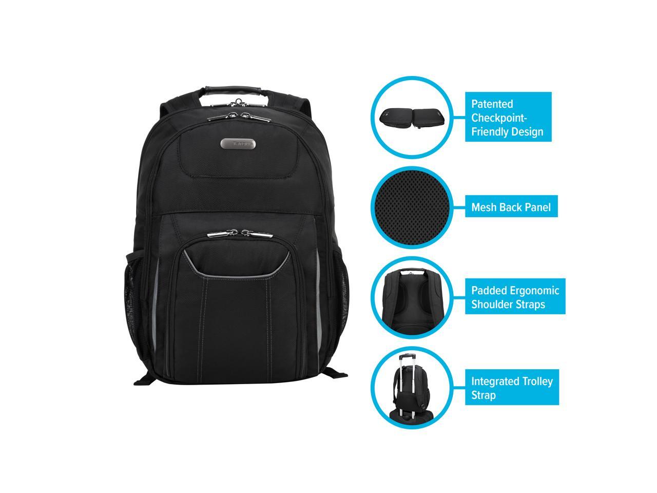 Targus Black 16" CheckpointFriendly Air Traveler Backpack TBB012US