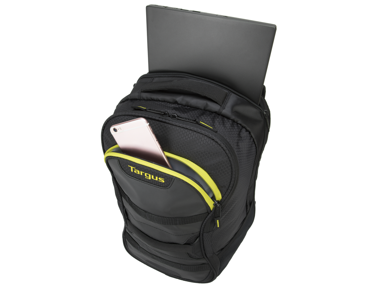 Targus 15.6" Targus Work + Play Fitness Backpack (Black/Yellow