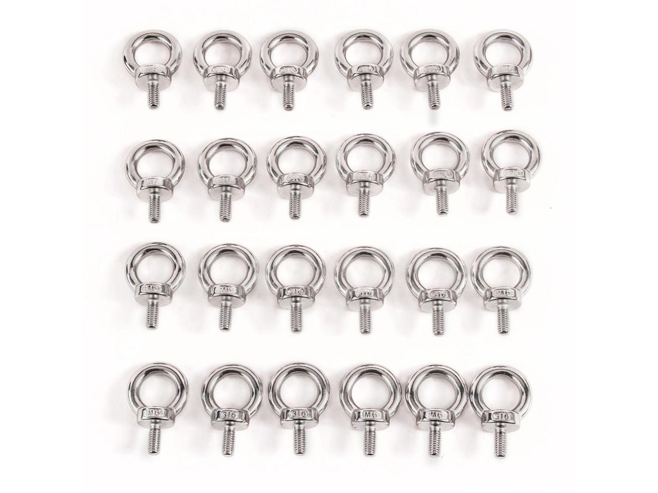 Red Hound Auto 4 Stainless Steel DIN 580 Machine Shoulder Lifting Eye Bolts M6 316SS Marine 6mm Red Hound Auto 4 Stainless Steel DIN 580 Machine Shoulder Lifting Eye Bolts M6 316SS Marine 6mm