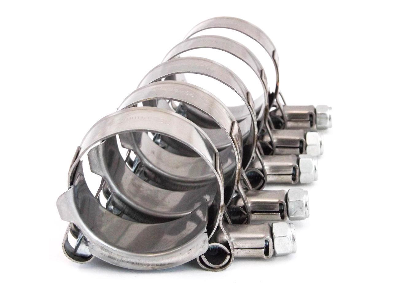 Red Hound Auto 4 Premium 304 Stainless Steel T-Bolt Turbo Silicone Hose Clamps 1.5 Inches 38-44mm Red Hound Auto 4 Premium 304 Stainless Steel T-Bolt Turbo Silicone Hose Clamps 1.5 Inches 38-44mm