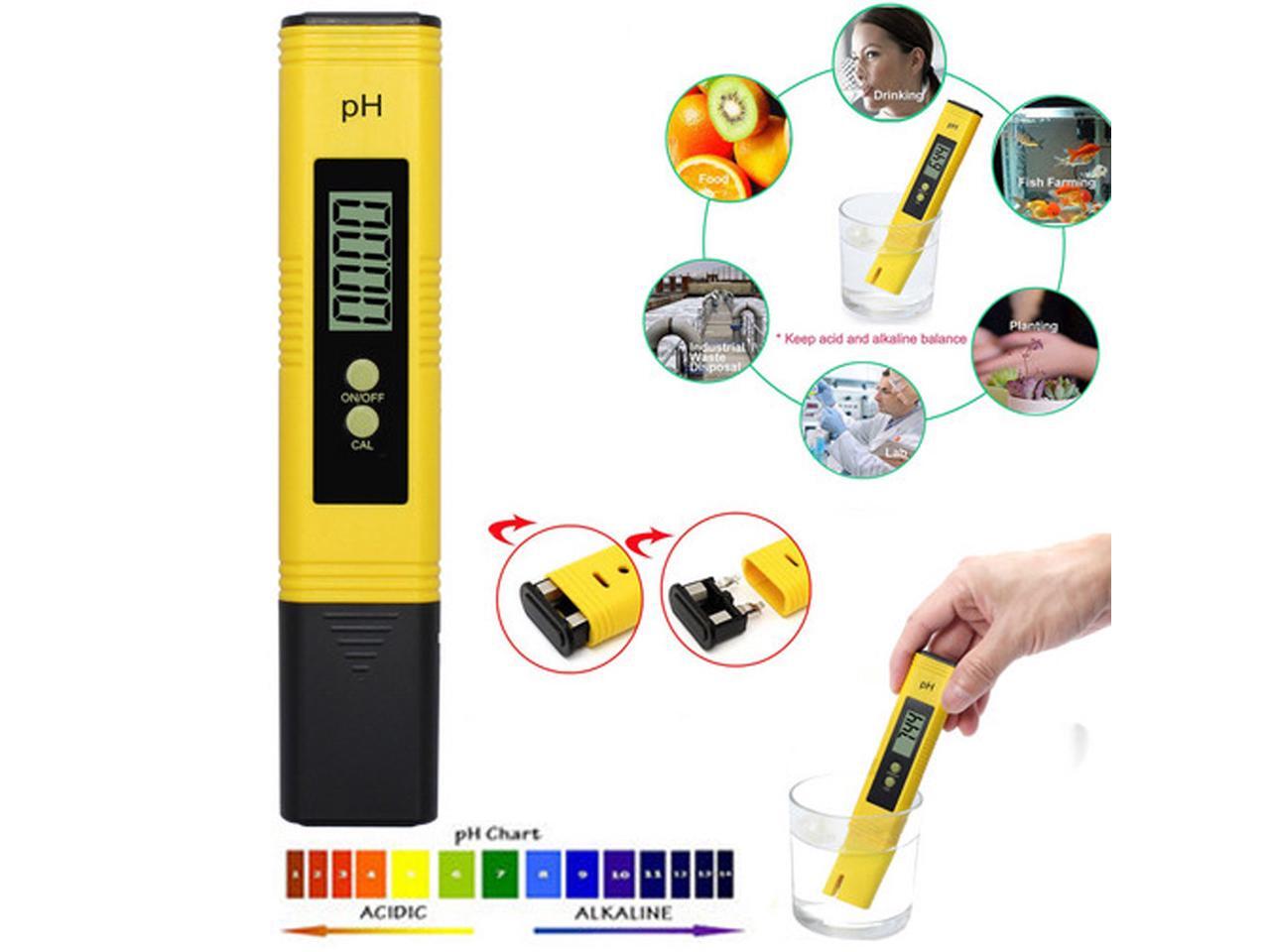 Portable Pro Digital LCD Pen PH Meter Tester Aquarium Pool Water Wine Monitor US