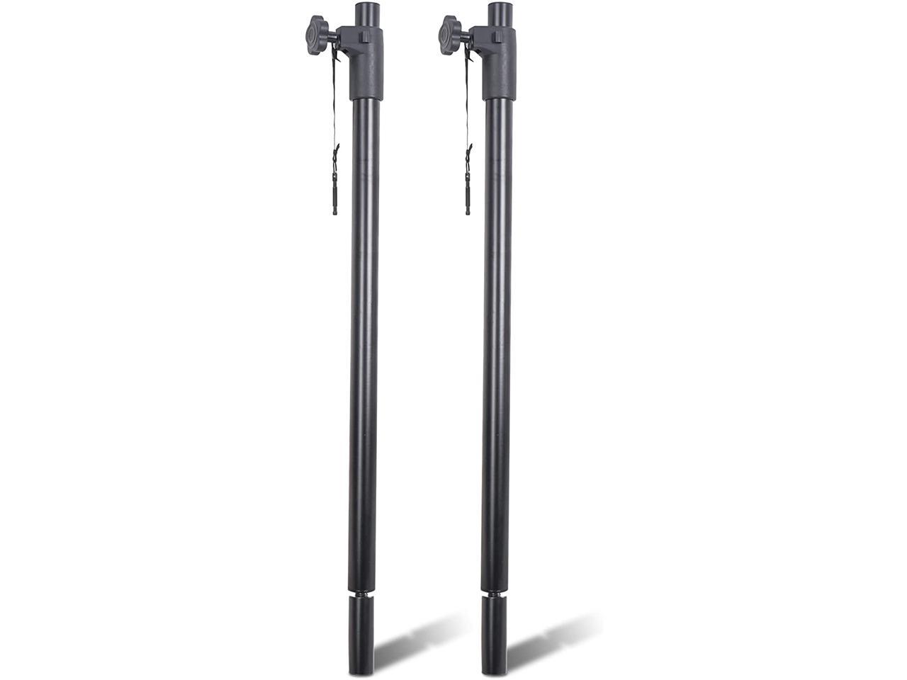 Sound Town 2-Pack Subwoofer/Speaker Poles with Adjustable Height 