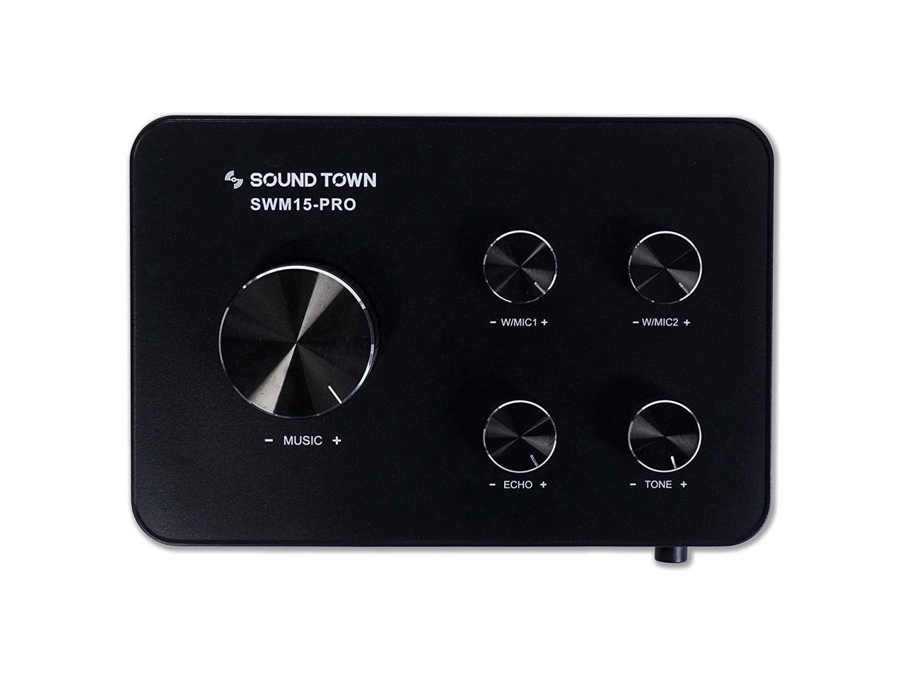 Sound Town Wireless Microphone Karaoke Mixer System with HD Audio