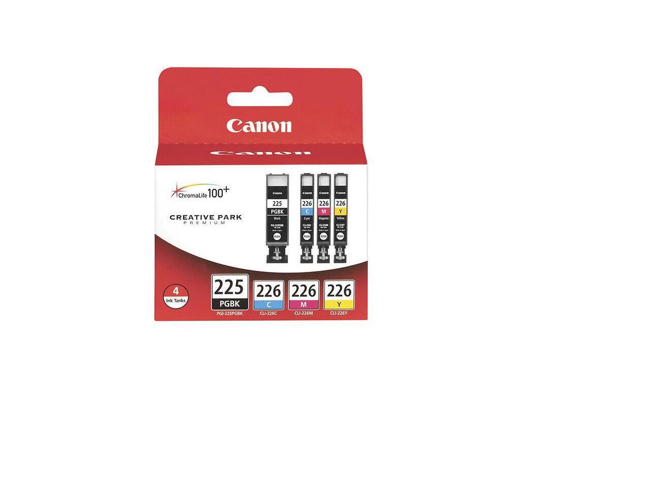 Canon 225/226 4Pack Ink Cartridges Black/Cyan/Magenta/Yellow