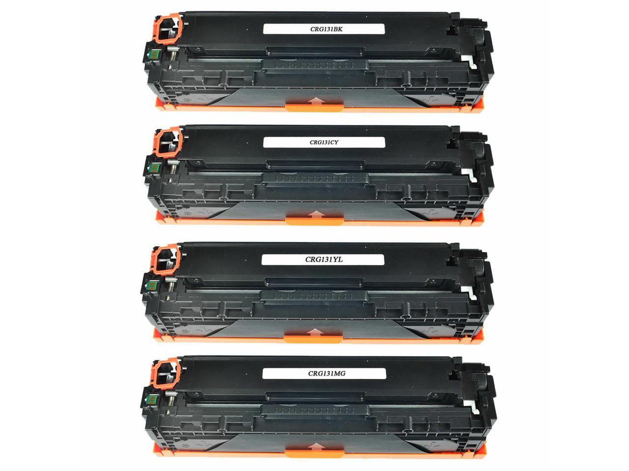 4 PK CRG131 BCMY Toner Cartridge for Canon MF624Cw MF8280CW LBP-7100CN Printers - Newegg.com