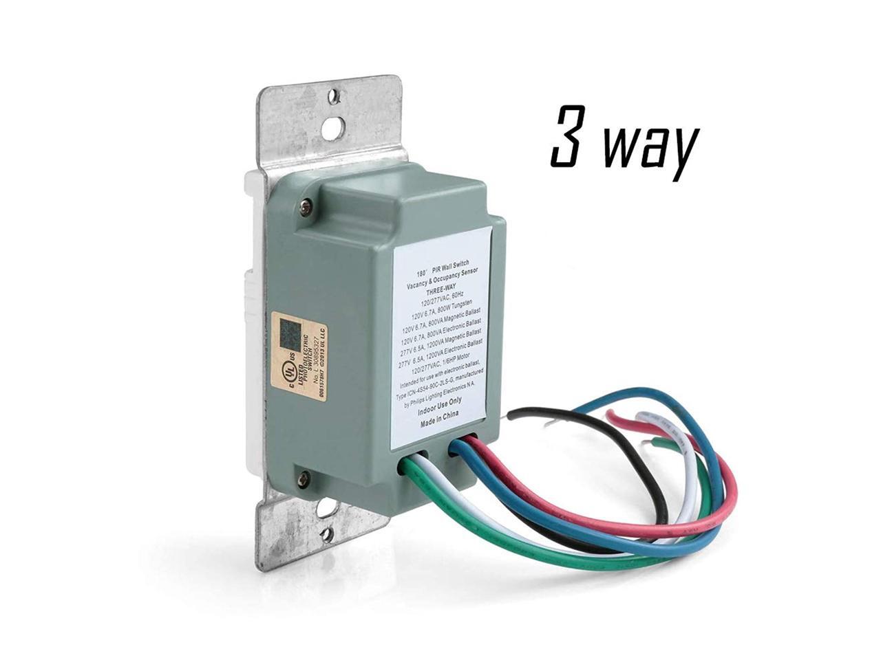 ECOELER Single Pole / 3 Way Motion Sensor Light Switch, Neutral Wire