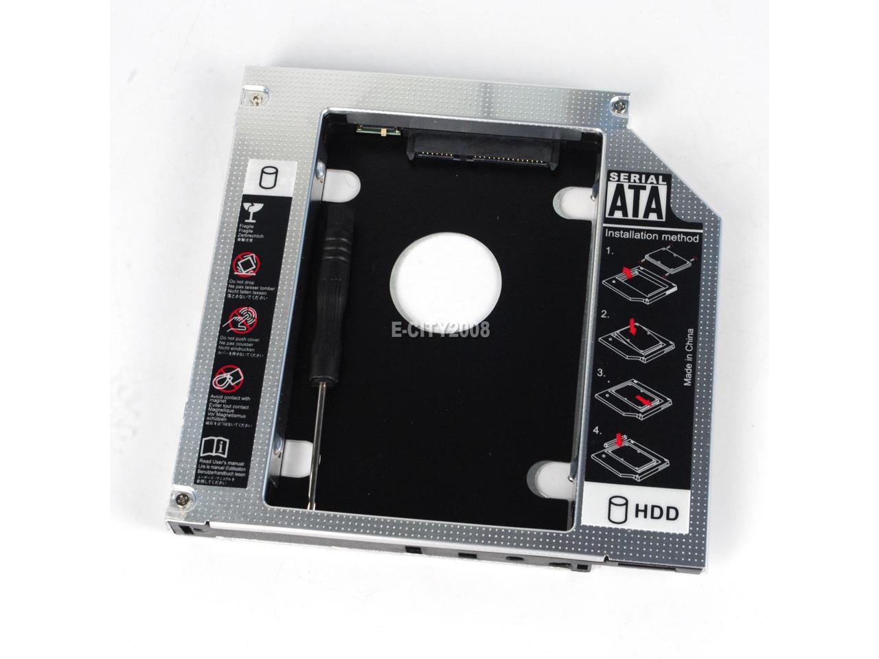 SATA 2nd HDD SSD Hard Drive Caddy Bay for Dell Inspiron 1440 1545 1564 1750 1764 
