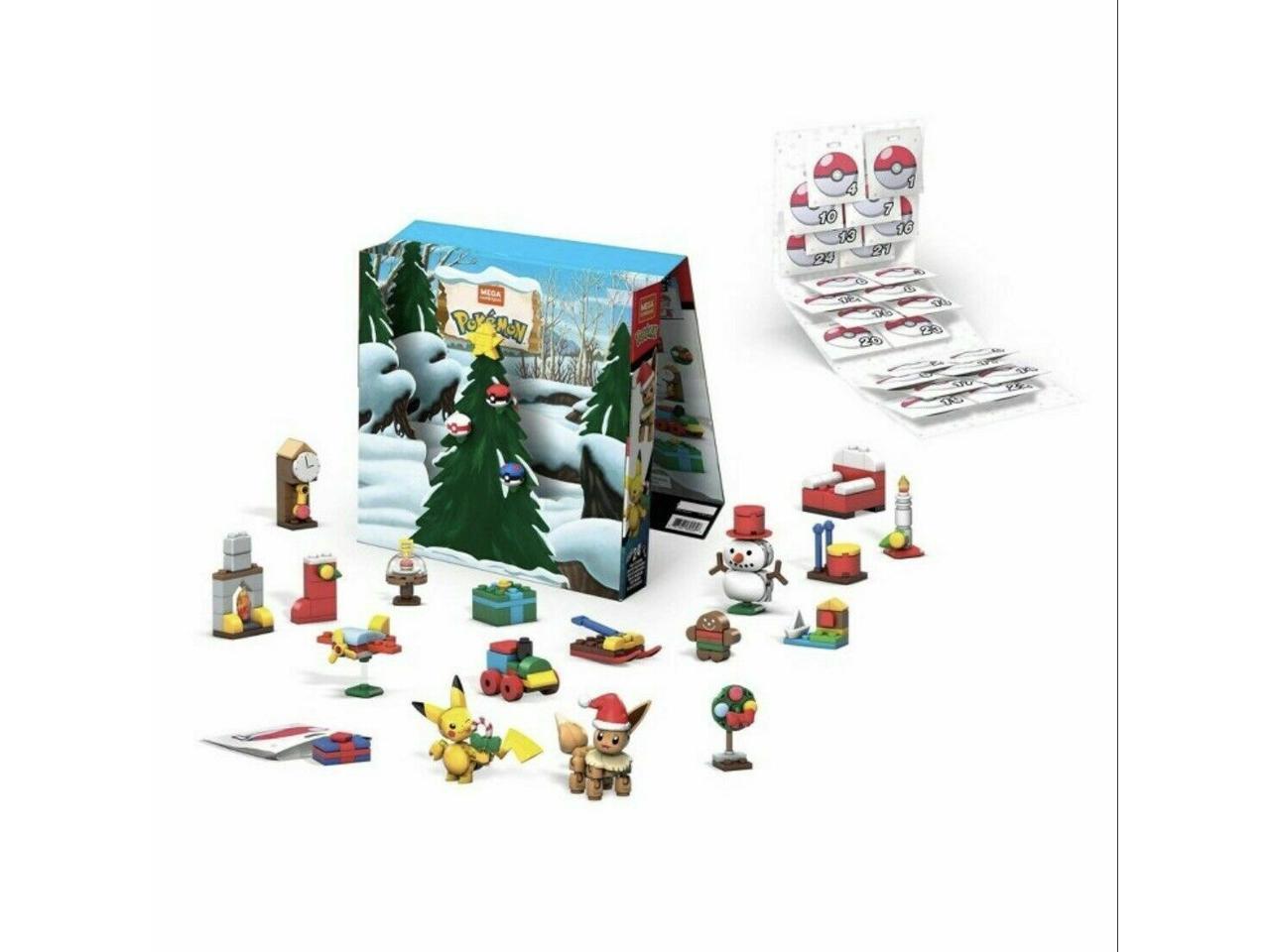 for sale online GPV08 MEGA Construx Pokemon Advent Calendar Construction Set 246 Pcs 