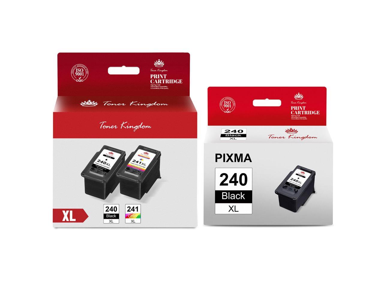 1PK Color 240XL 241XL Ink for Canon PIXMA MX372 MG3122 MG3220 3PK Black 