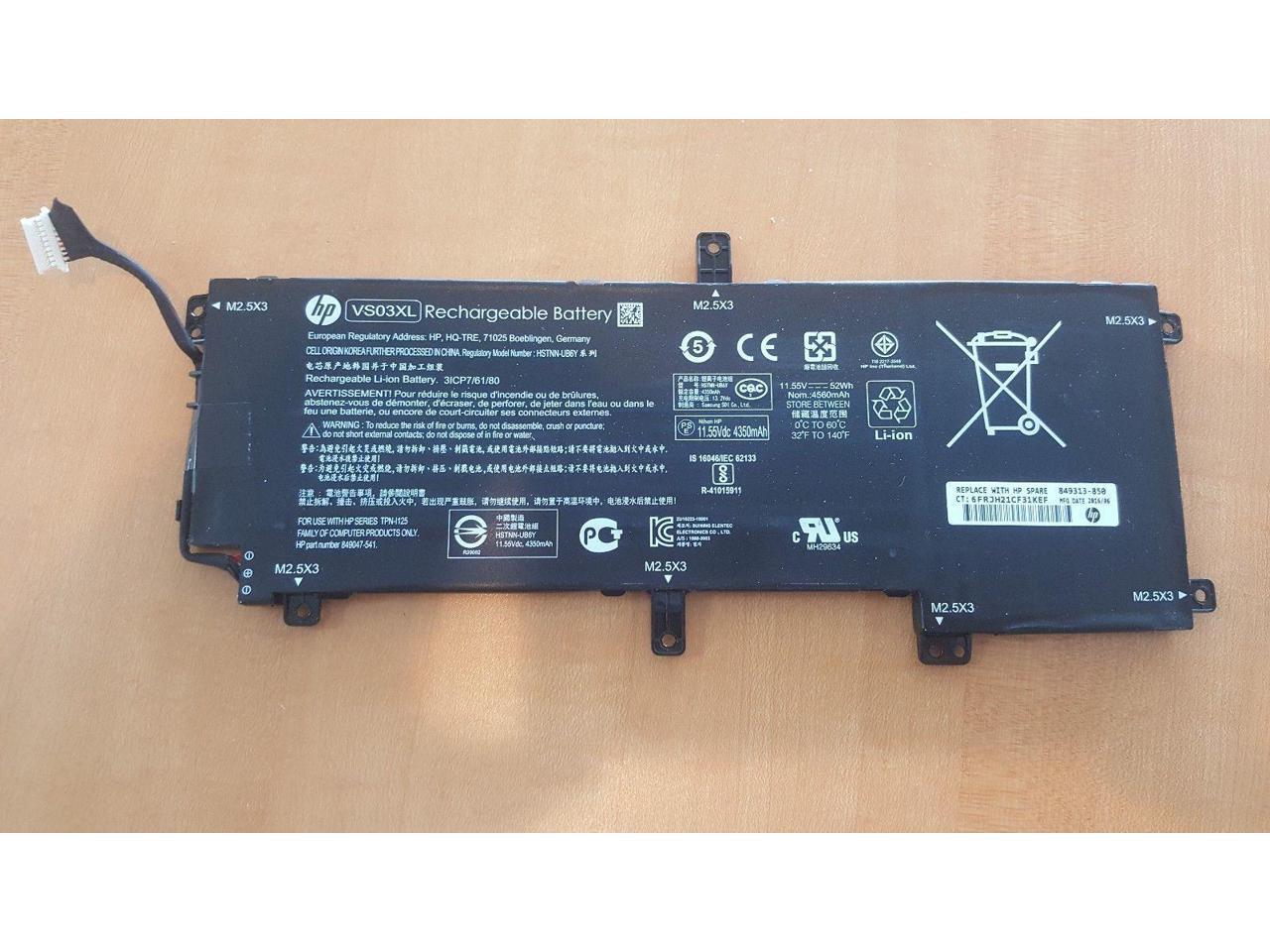 Аккумулятор hp vs03xl