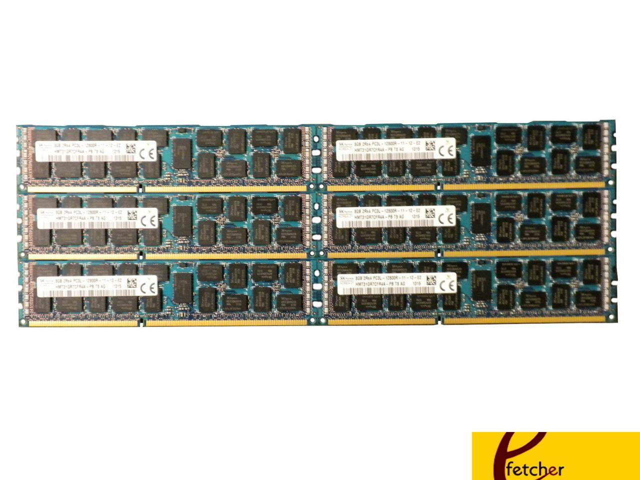 6x8GB DDR3 PC3-12800R ECC Reg Server Memory RAM Dell PowerEdge R720xd 48GB