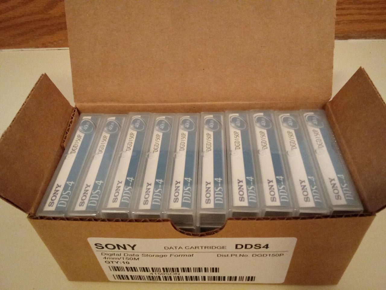 Sony 10-Pack Dds4 20/40GB 150m 4mm Data Cart 