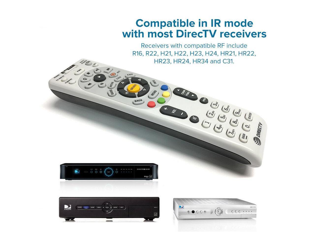 DirecTV RC64 RC65 RC66 IR TV Remote Control for H24 HR24 H25 R16 D12 Receiver 