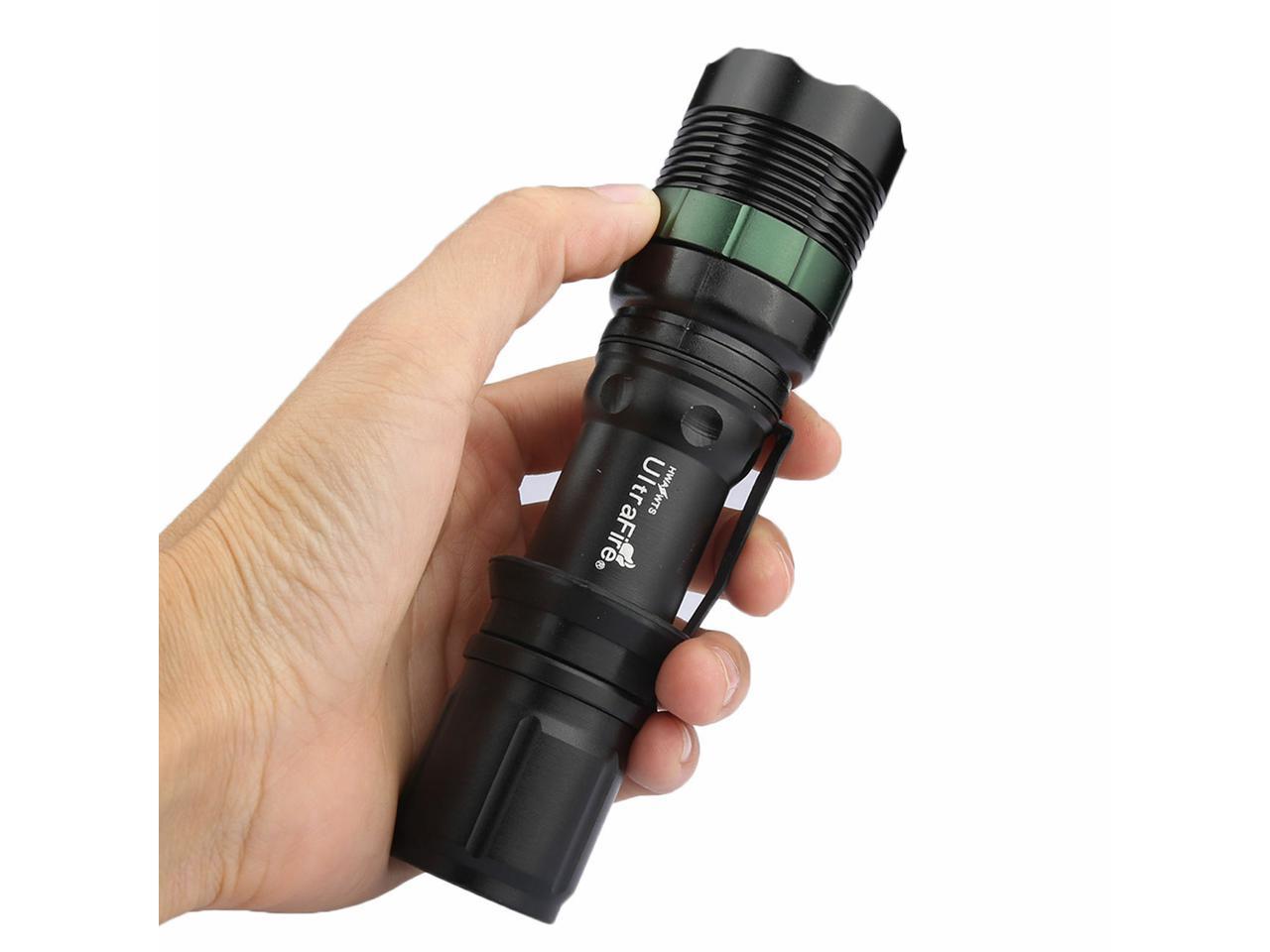 Brightest 150000LM LED Flashlight USB Rechargeable Hunting Lamp Searchlight