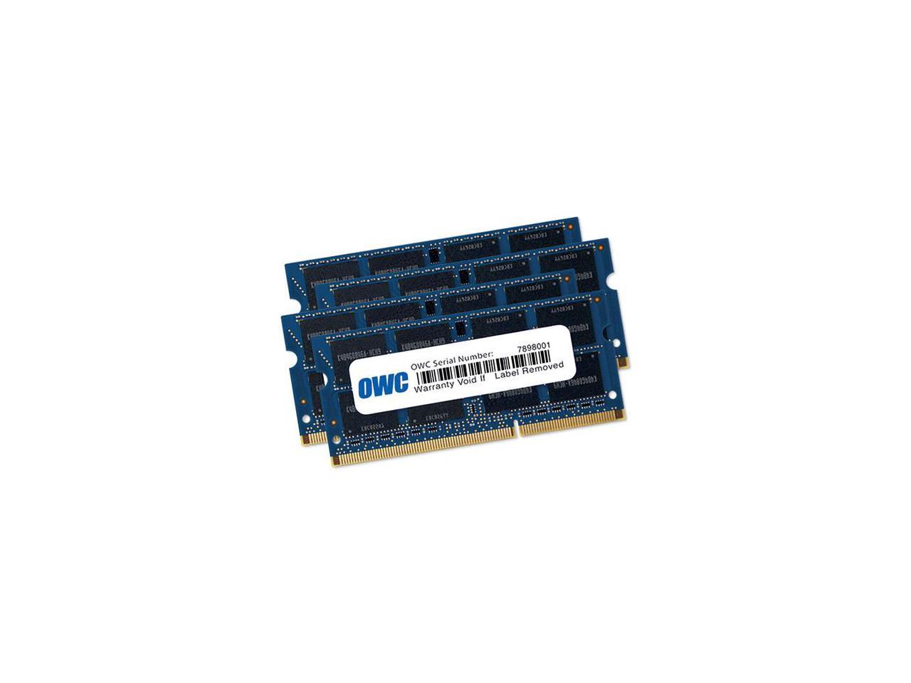 OWC 32GB (4 x 8 GB) 1867 MHZ DDR3 SO-DIMM PC3-14900 204 Pin CL11 Memory  Upgrade - Newegg.com