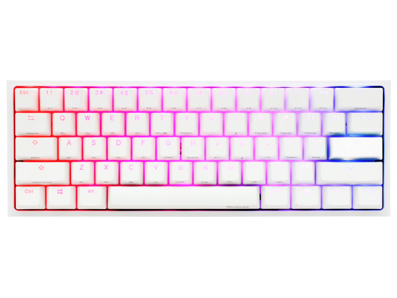 Ducky One 2 Mini Pure White Rgb Led 60 Double Shot Pbt Gaming Mechanical Keyboard Cherry Mx Silent Red Bezel Design Detachable Usb Type C Lightweight And Extremely Portable Newegg Com