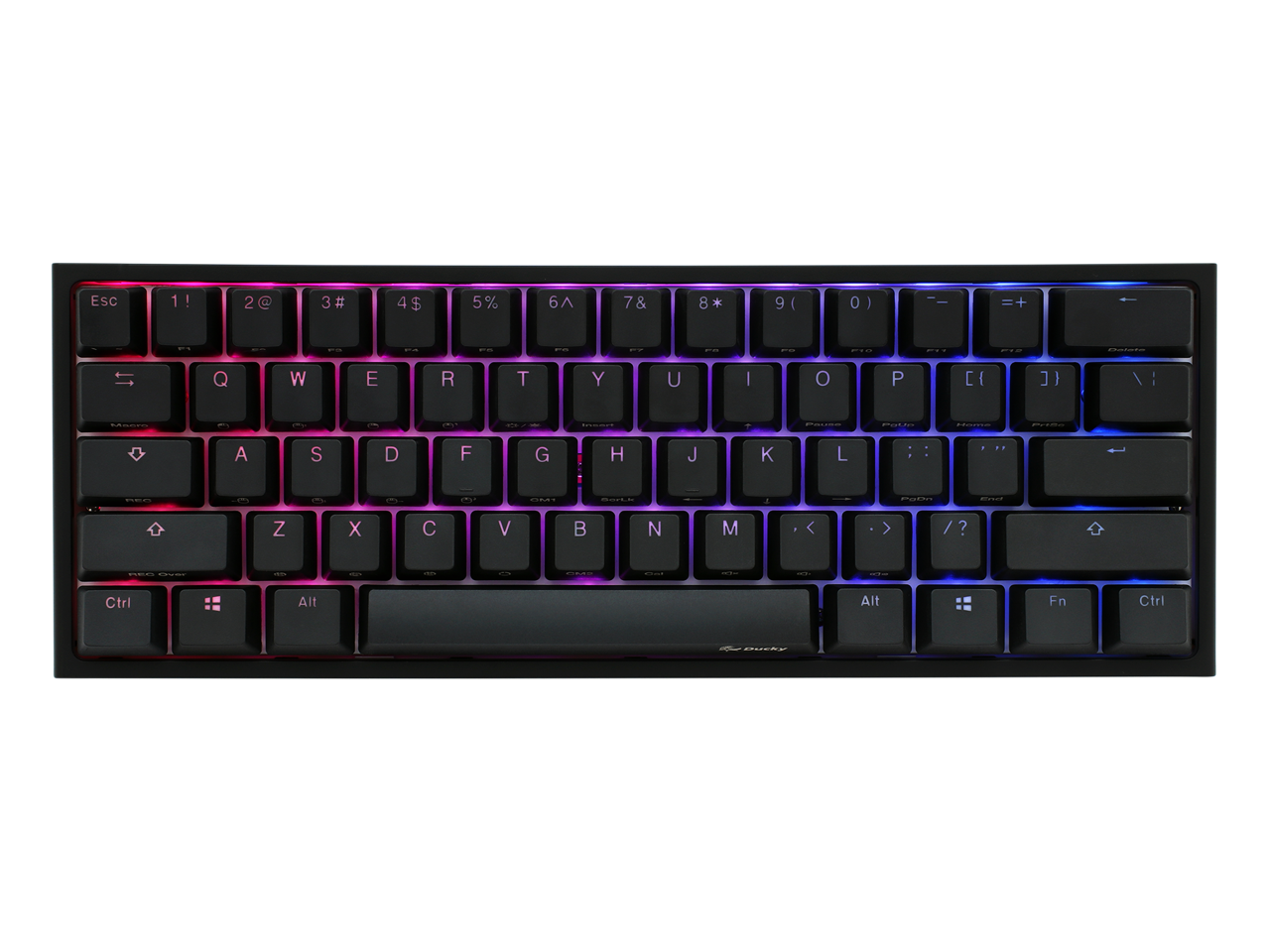 Ducky One 2 Mini Rgb Led 60 Double Shot Pbt Gaming Mechanical Keyboard Cherry Mx Silver Switches Newegg Com