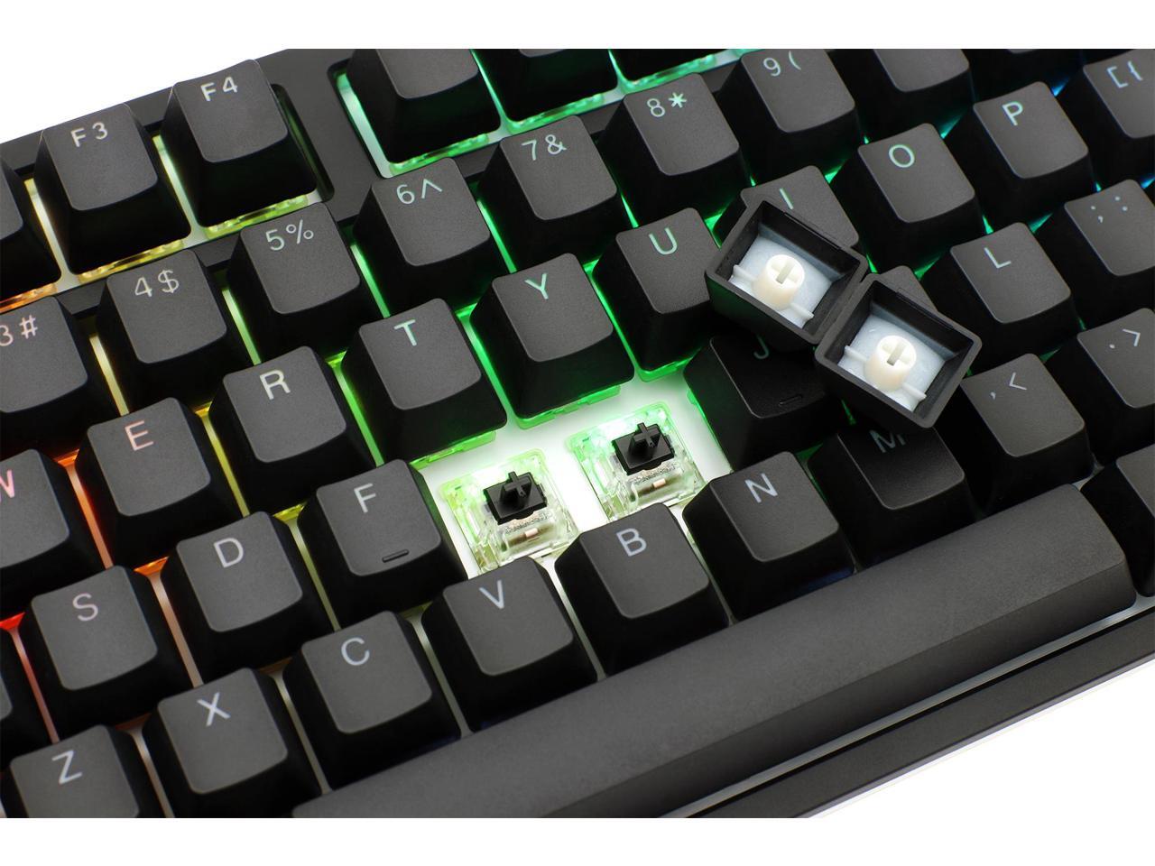 Ducky One 2 Rgb Tkl Rgb Led Double Shot Pbt Gaming Mechanical Keyboard Cherry Mx Red Bezel Design Detachable Usb Type C Newegg Com