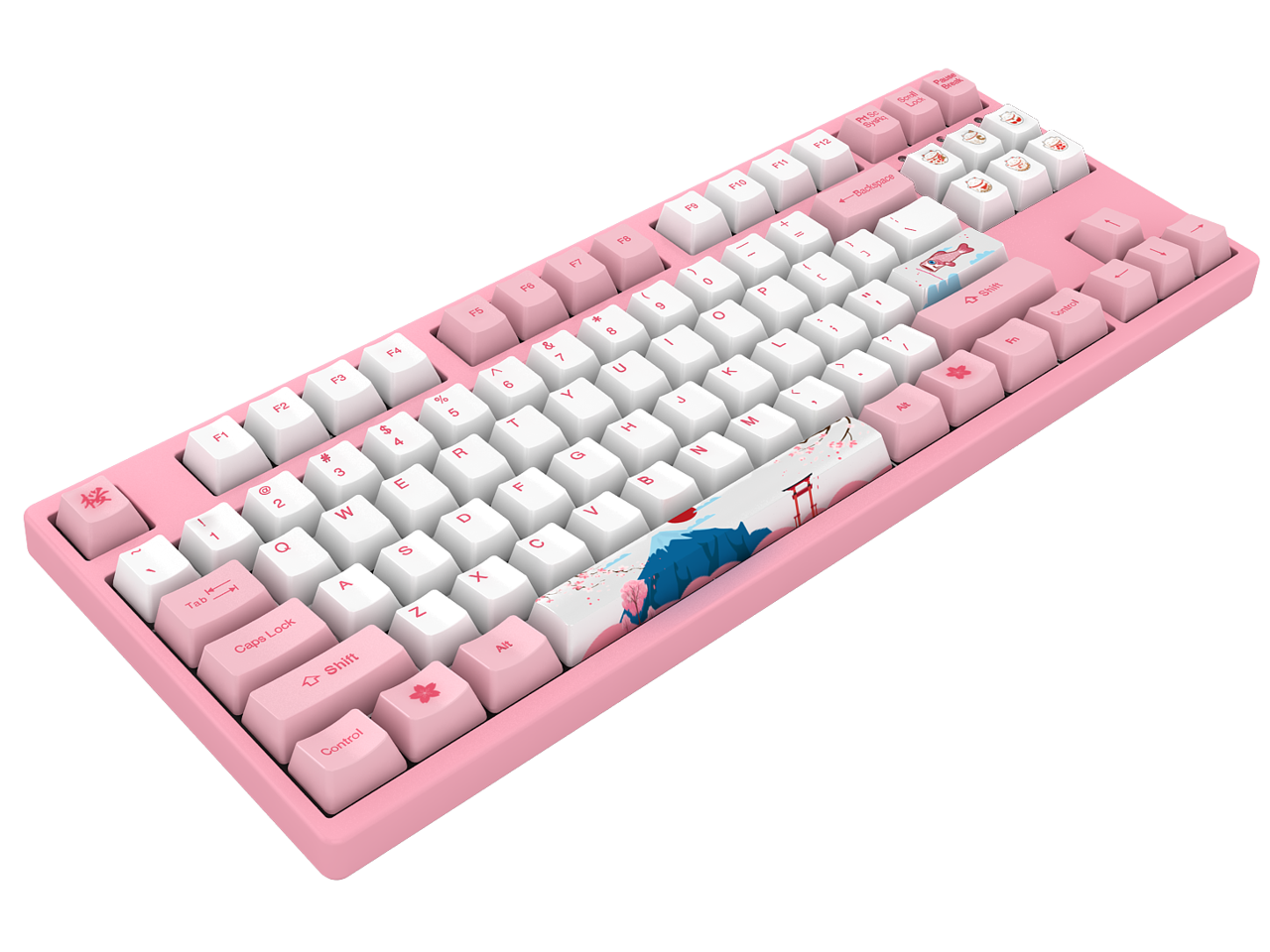 Akko 3087V2 World Tour Tokyo Sakura Pink TKL Gaming Mechanical Keyboard ...