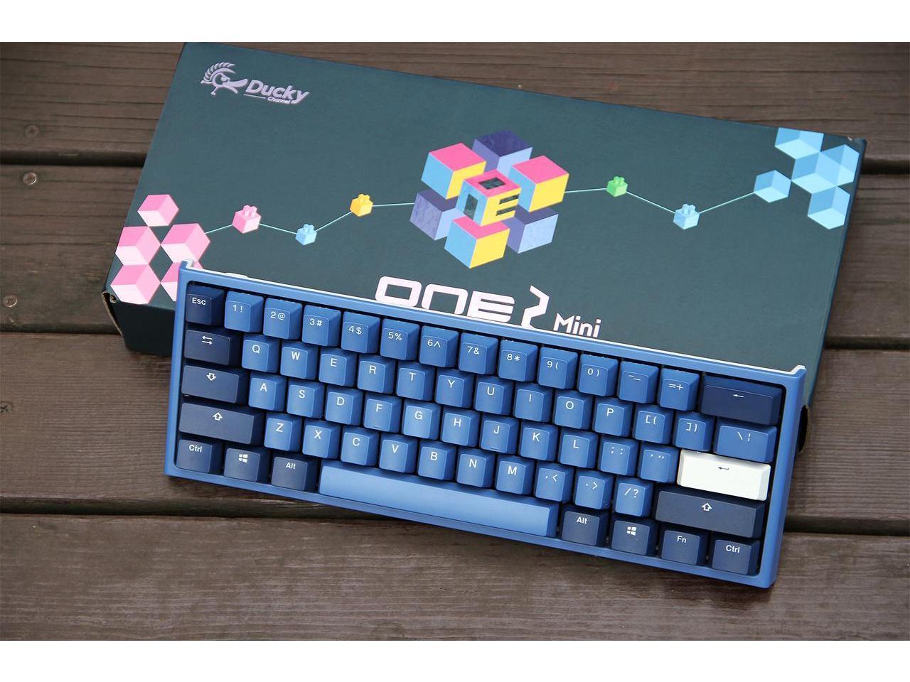 Ducky One 2 Mini Good In Blue 60 White Led Double Shot Pbt Mechanical Gaming Keyboard Cherry Mx Blue Newegg Com