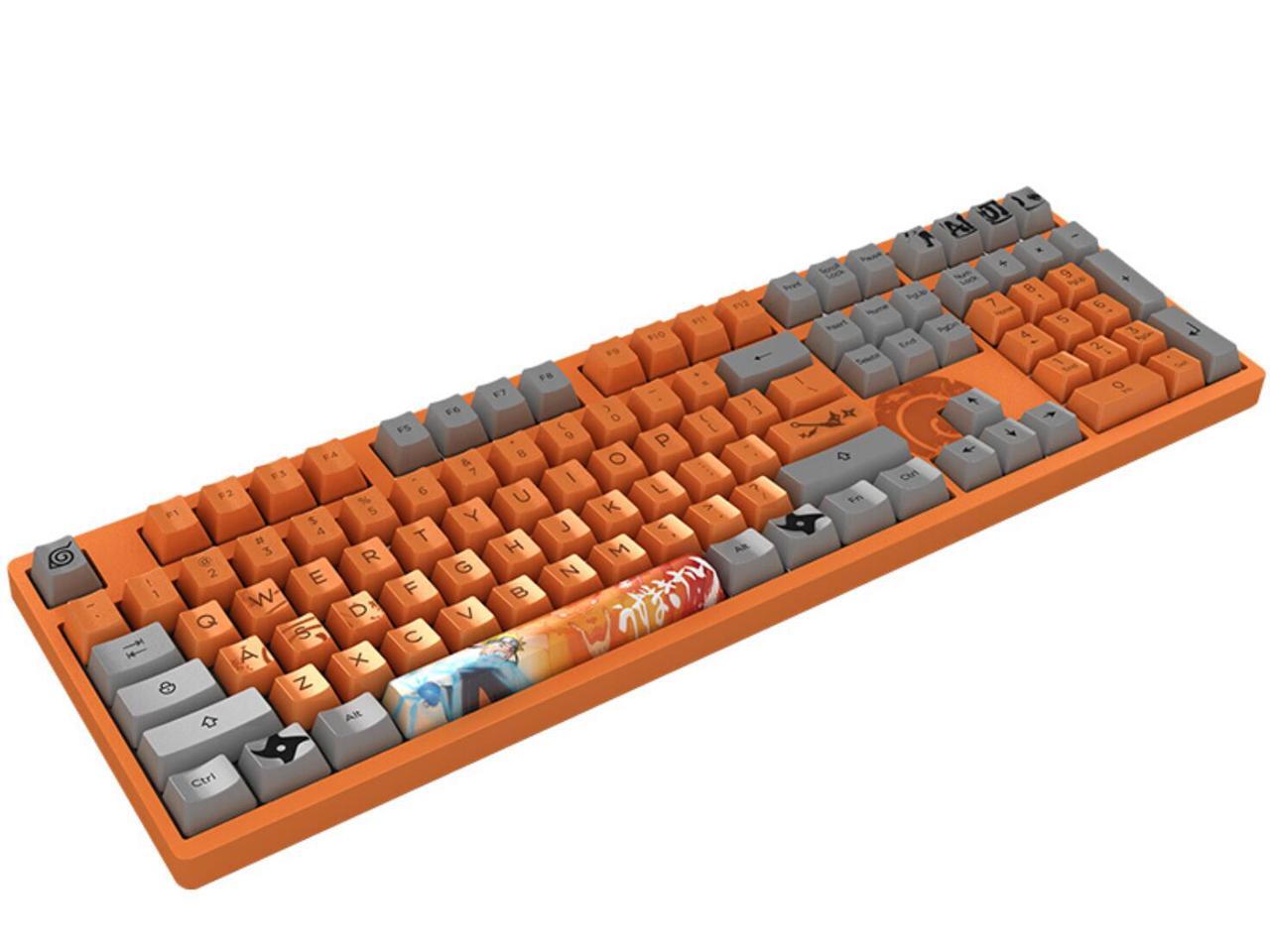 AKKO 3108V2 Naruto Uzumaki Full Size Gaming Mechanical Keyboard