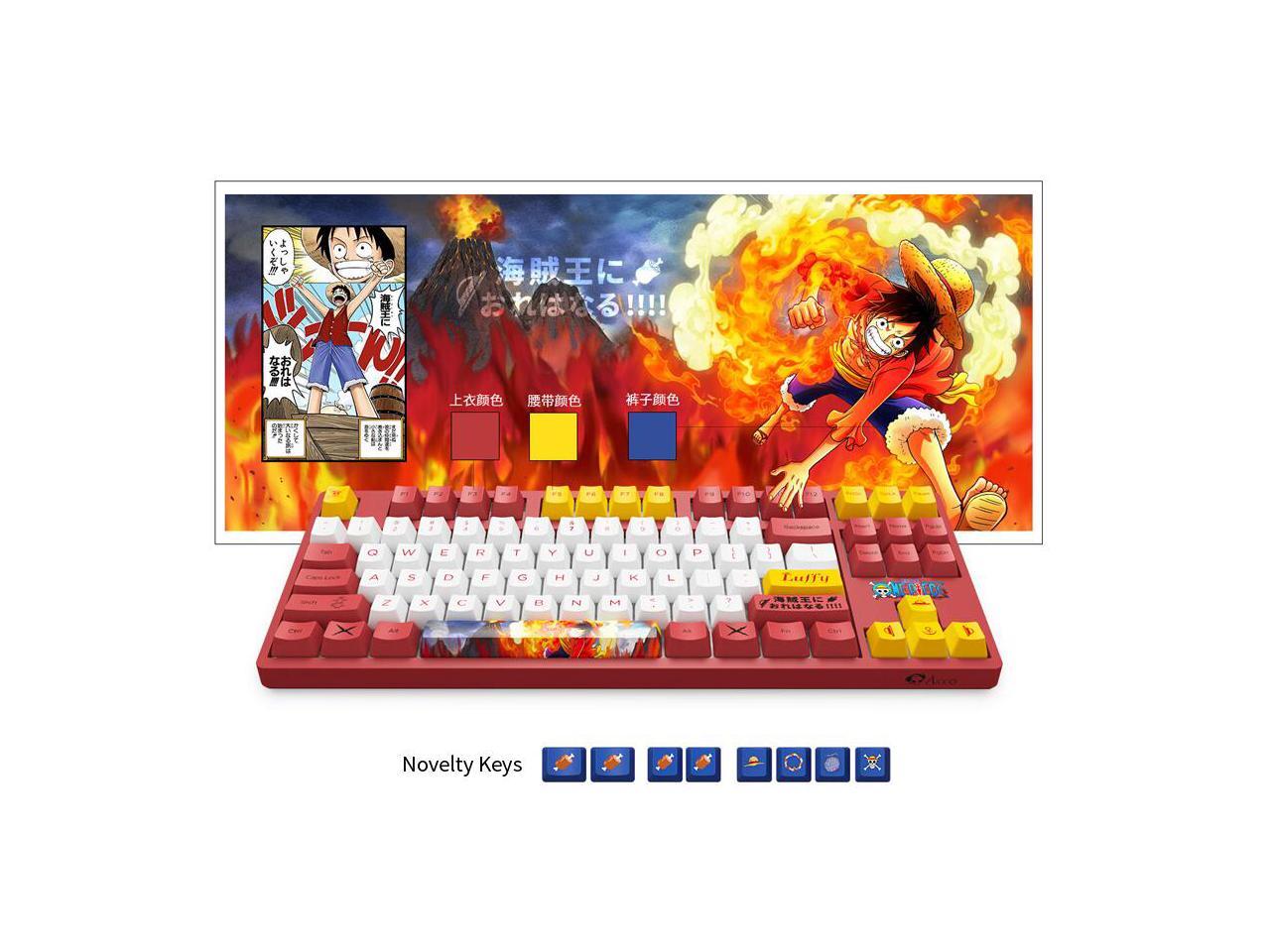 Akko 3087 One Piece Luffy TKL Gaming Mechanical Keyboard Double Shot ...