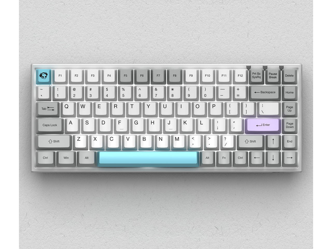 Akko 3084 Gray 84 Keys Bluetooth/Wired Gaming Mechanical Keyboard