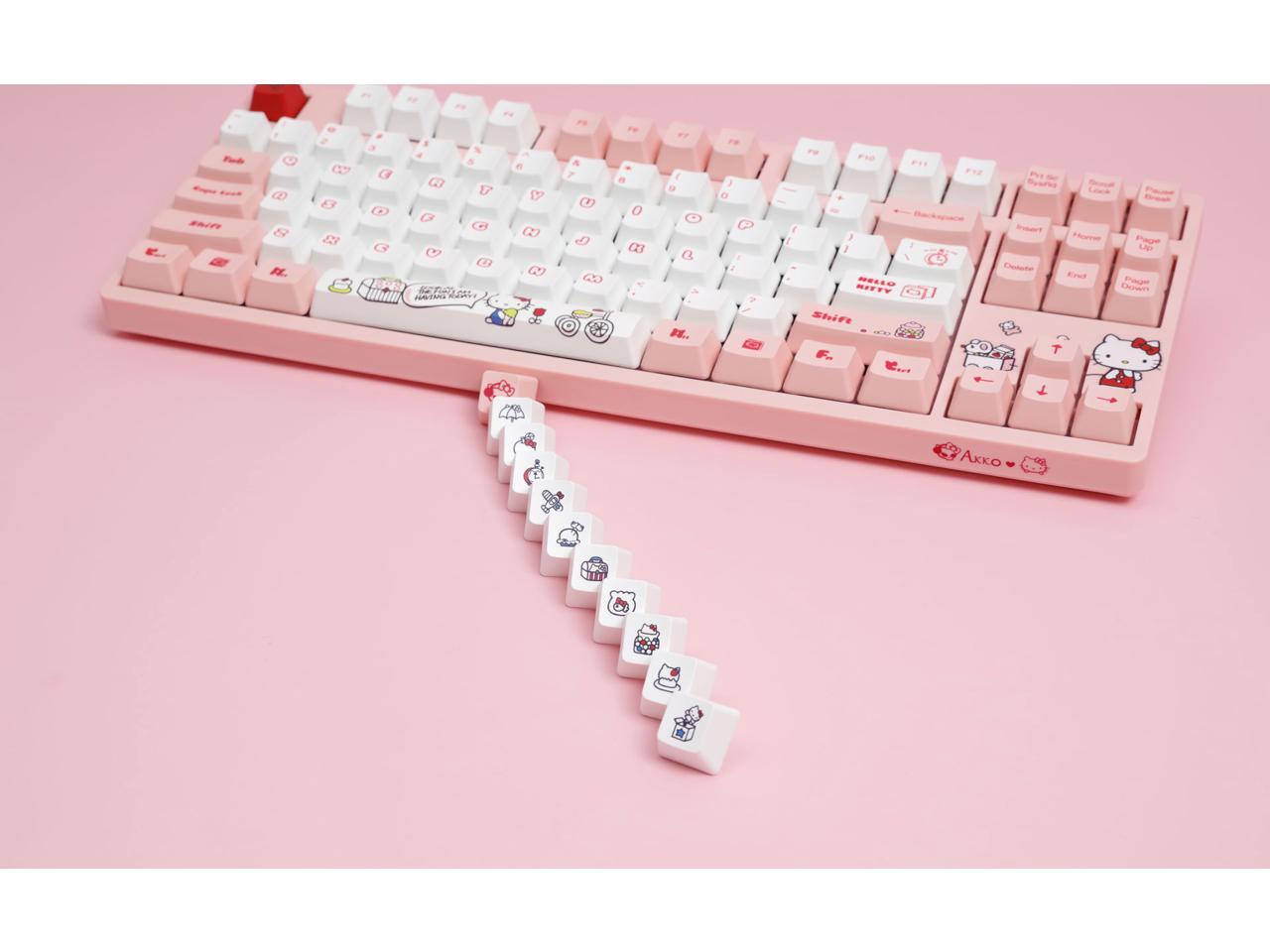 Akko 3087v2 Hello Kitty TKL Gaming Mechanical Keyboard Double Shot Dye