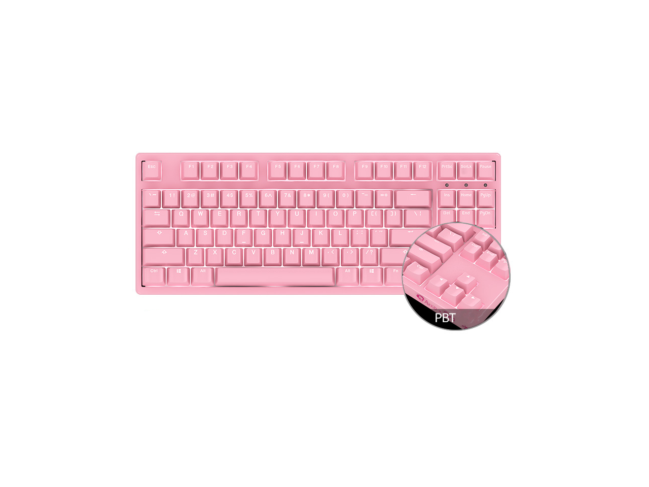 Akko 3087s Sakura Pink TKL Gaming Mechanical Keyboard Cherry MX Red