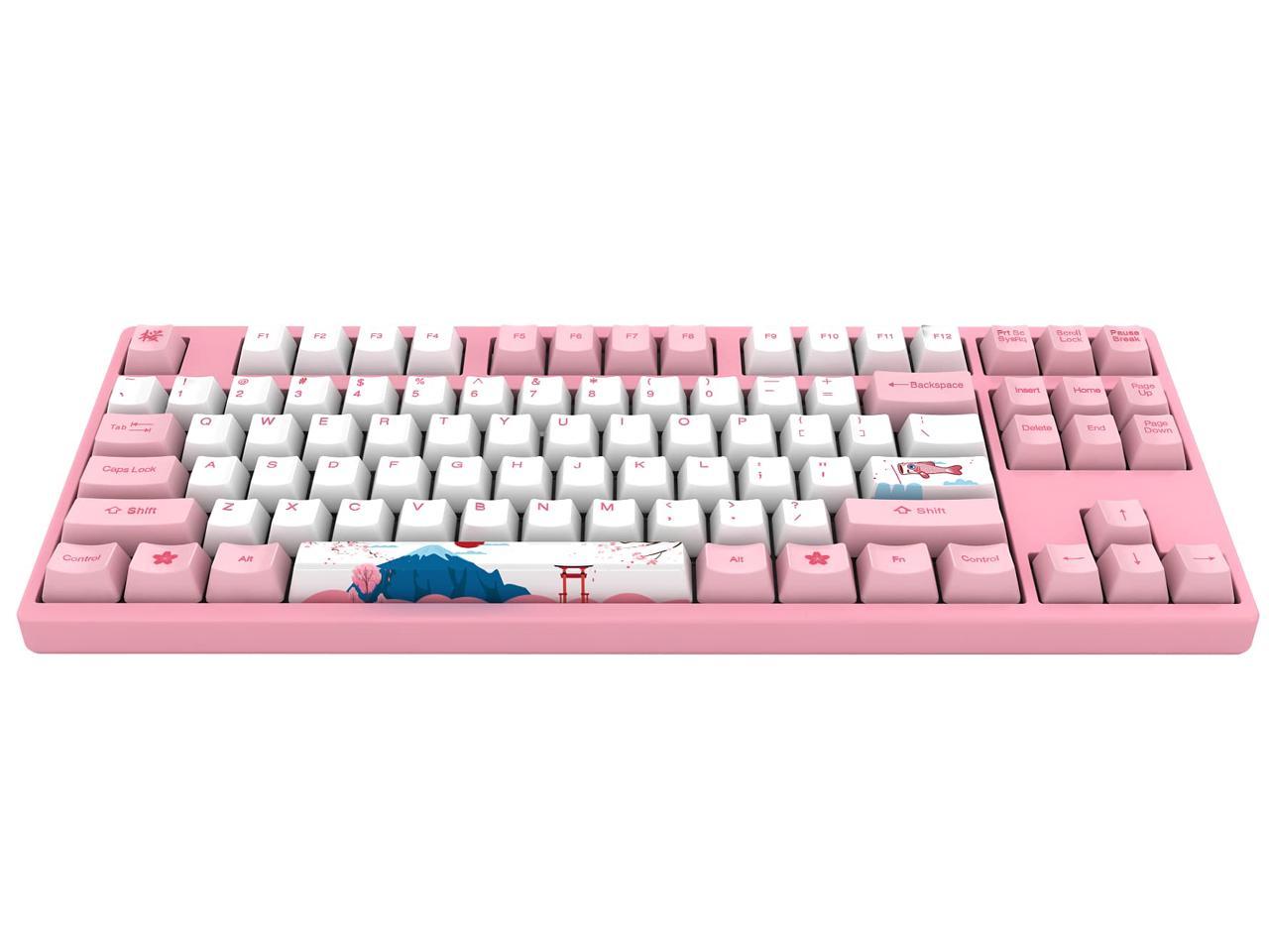 Akko 3087V2 World Tour Tokyo Sakura Pink TKL Gaming Mechanical Keyboard ...