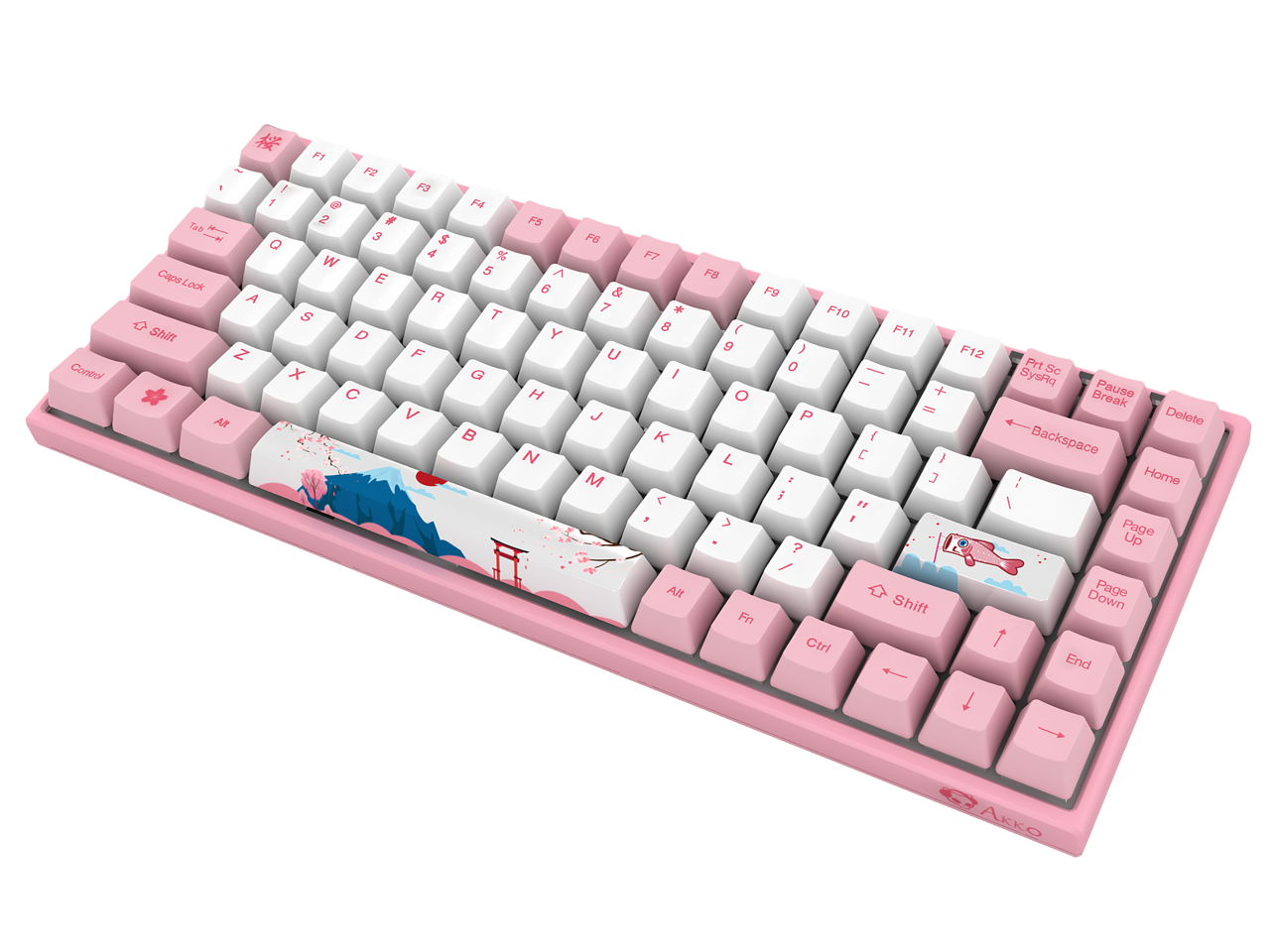 Akko 3084 Tokyo Sakura Pink 84 Keys Wired Gaming Mechanical Keyboard