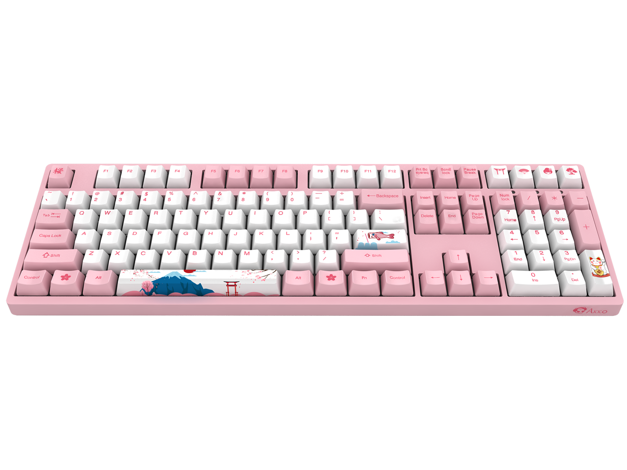 Akko 3108V2 World Tour Tokyo Sakura Pink Gaming Mechanical Keyboard ...