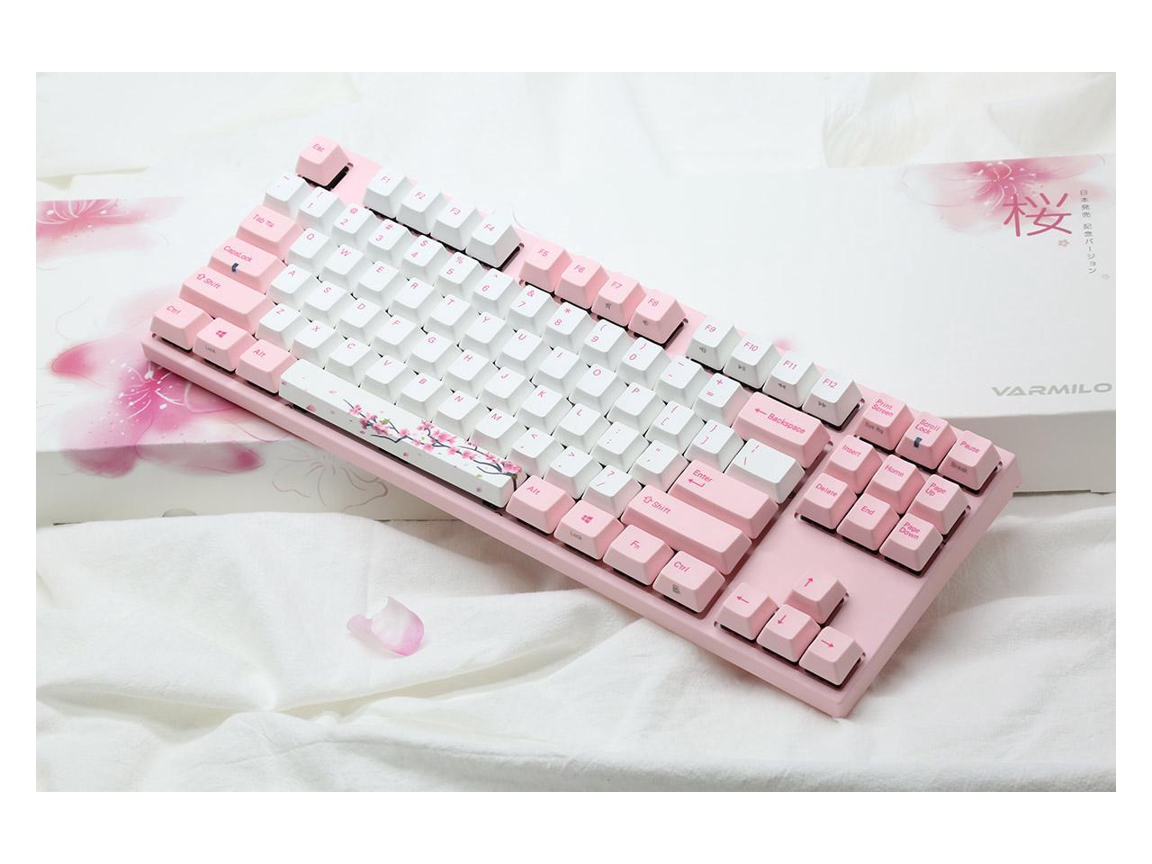Varmilo VA87M Sakura TKL Gaming Mechanical Keyboard Cherry MX Red