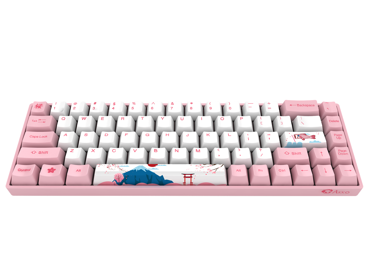 Akko 3068 Tokyo Sakura Pink 68Keys Wired Gaming Mechanical Keyboard PBT ...