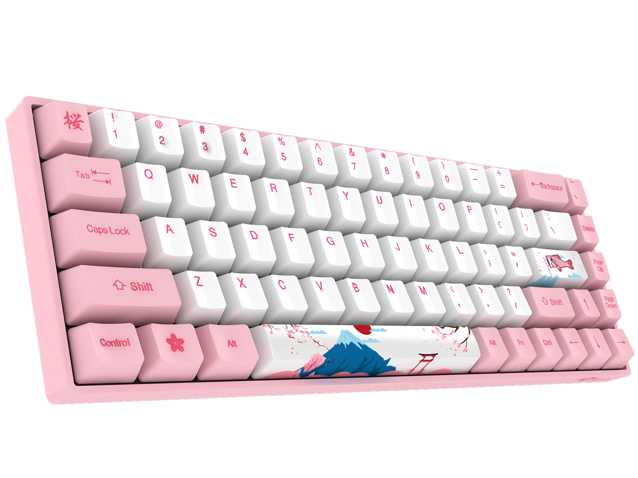 Akko 3068 Tokyo Sakura Pink 68Keys Wired Gaming Mechanical Keyboard PBT ...