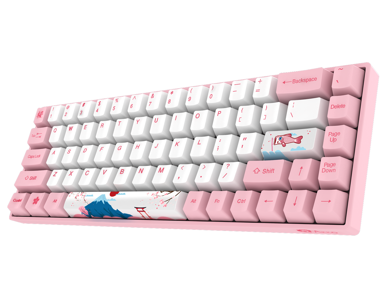 Akko 3068 Tokyo Sakura Pink 68Keys Wired Gaming Mechanical Keyboard PBT ...