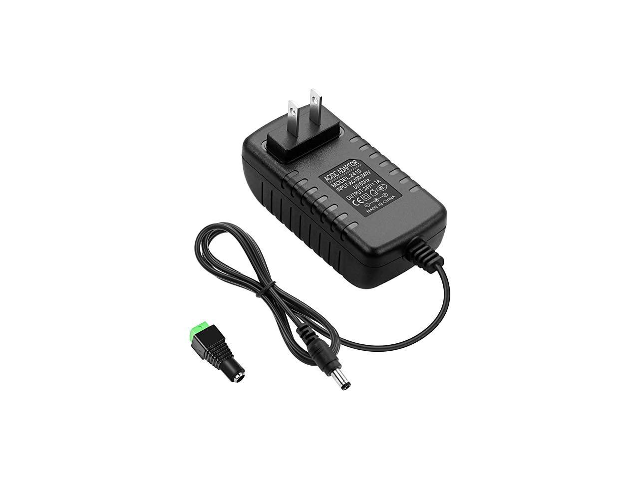 24V 1A 24W DC Power Supply Adapter 100~240V AC to DC 24 Volt 1 Amp 