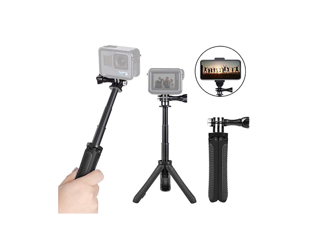 Mini Selfie Stick Tripod Kit Two in One Compatible with GoPro AKASO