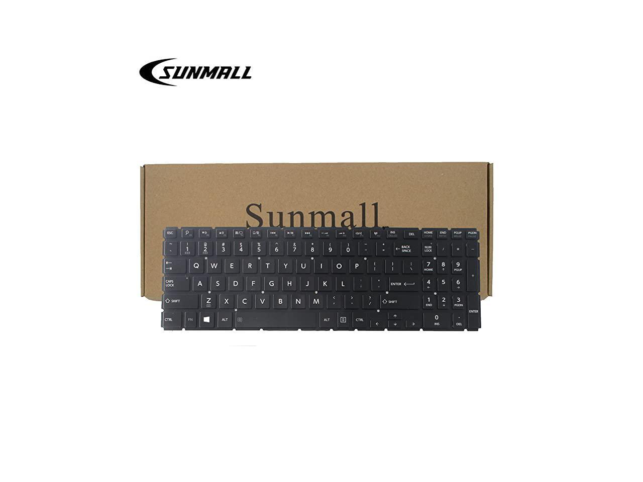 Sierra Blackmon Backlight Keyboard Replacement forToshiba Satellite Radius P55W-B P55W-c l50-b l55t-b5271 s55t-b5273nr l55d-b5364 p55w-c5200 p55w-b5318 p55w-c5200x p55w-b5112 p55w-b5220 p55w-c5316 Ser 