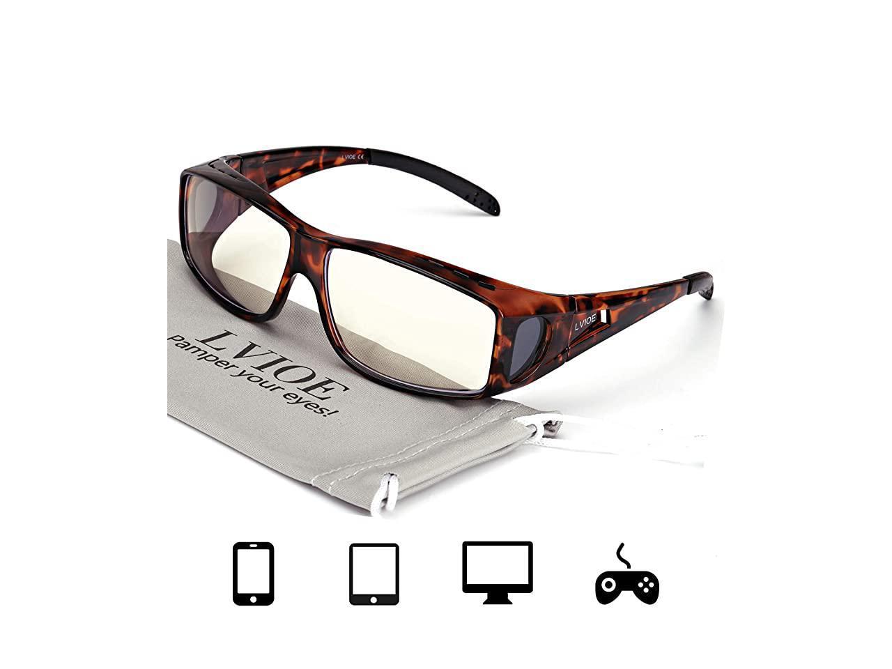 blue light blocking glasses to wear over prescription glasses