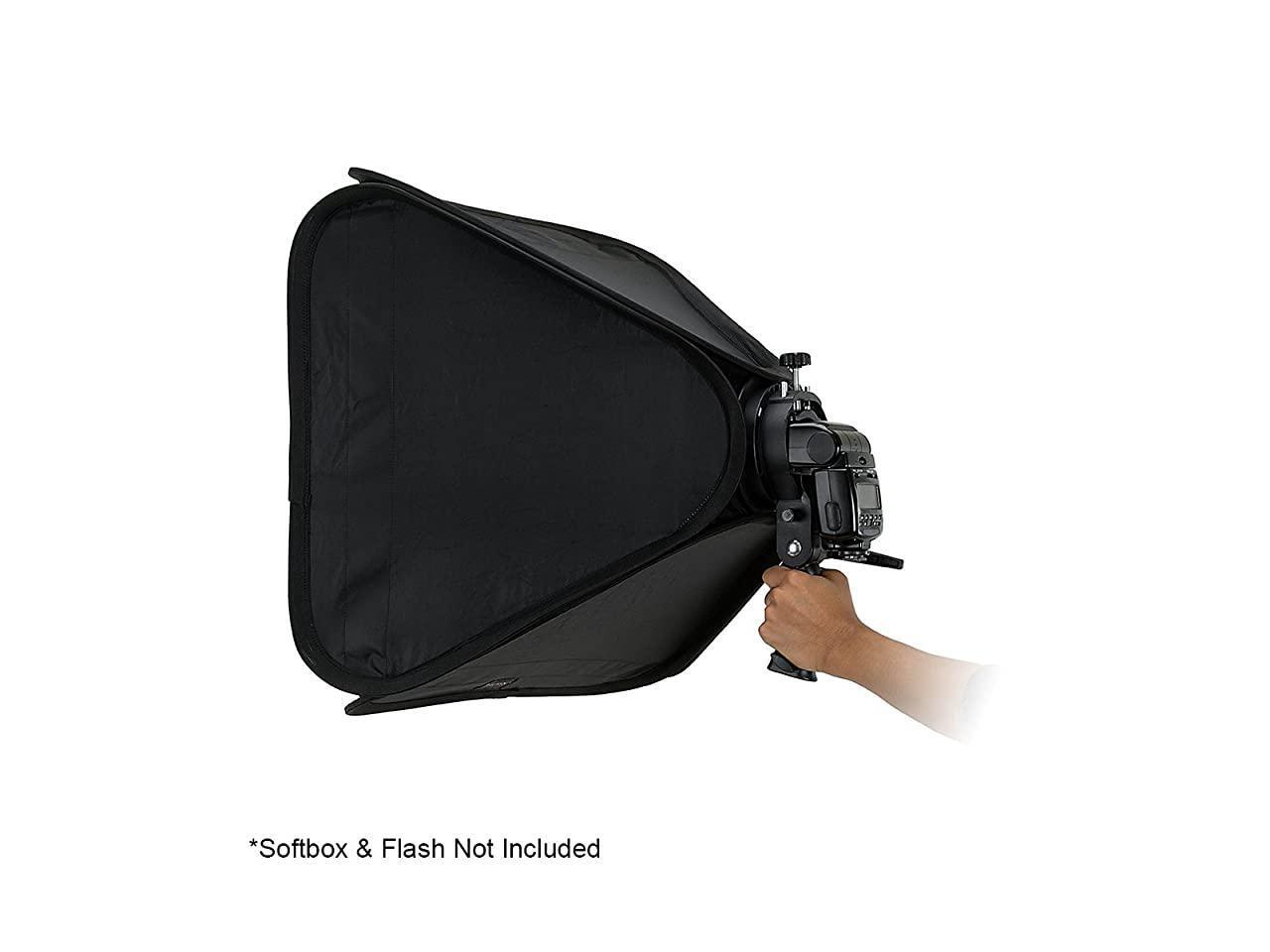 Pro Flash Bracket Holder with Handle for Speedlight Flash Guns and