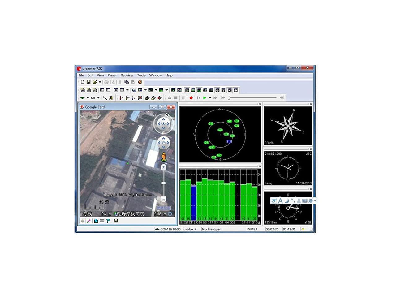 Google Earth Windows Maps VK-162 USB GPS GLONASS Magnetic Receiver for u-blox 7 